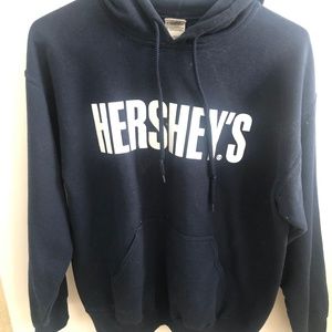 Gildan Gently Worn Hershey's Navy Hoodie